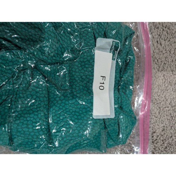 H&M Green Fit and Flare Dress with Pockets Short Sleeve Size 4 - Picture 9 of 9